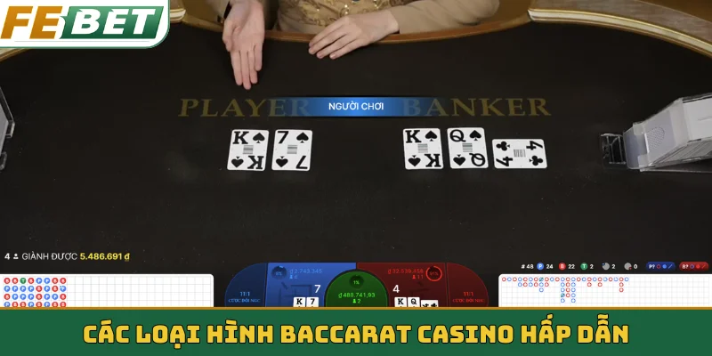 Các loại hình Baccarat casino hấp dẫn