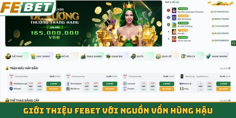 Giới thiệu Febet với nguồn vốn hùng hậu