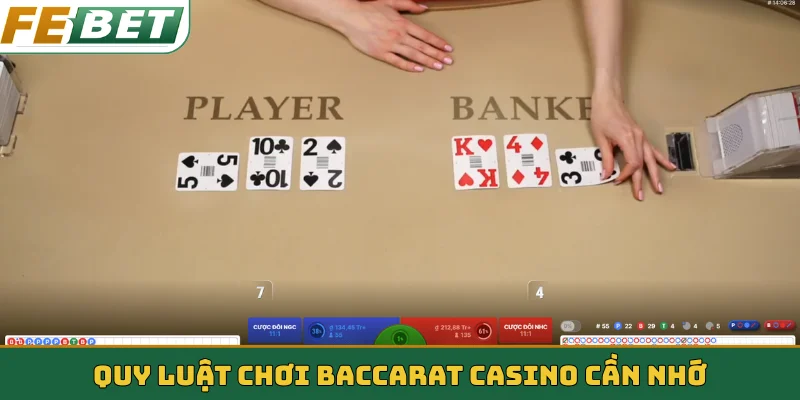 Quy luật chơi Baccarat casino cần nhớ