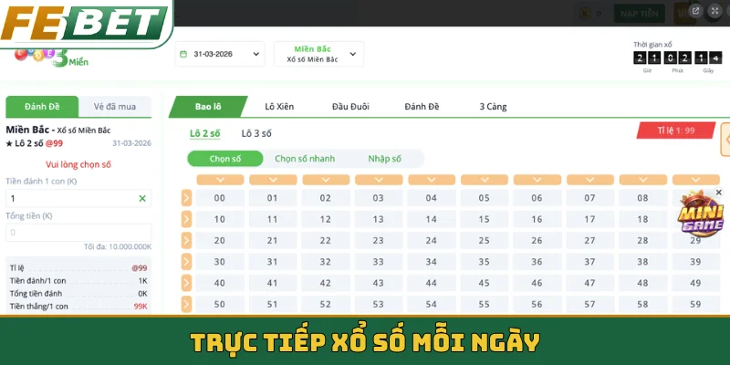 Trực tiếp xổ số mỗi ngày