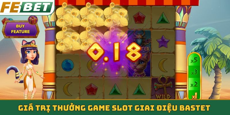 Giá trị thưởng game slot giai điệu Bastet 