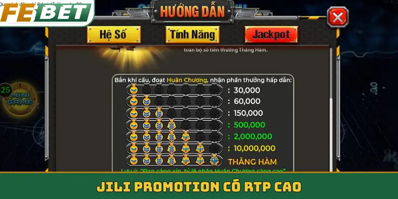 Jili Promotion có RTP cao