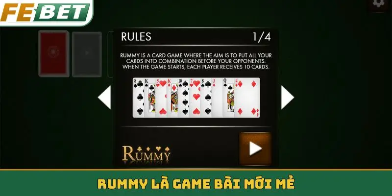 Rummy là game bài mới mẻ