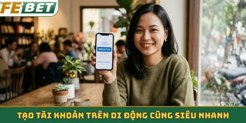 Tạo tài khoản trên di động cũng siêu nhanh